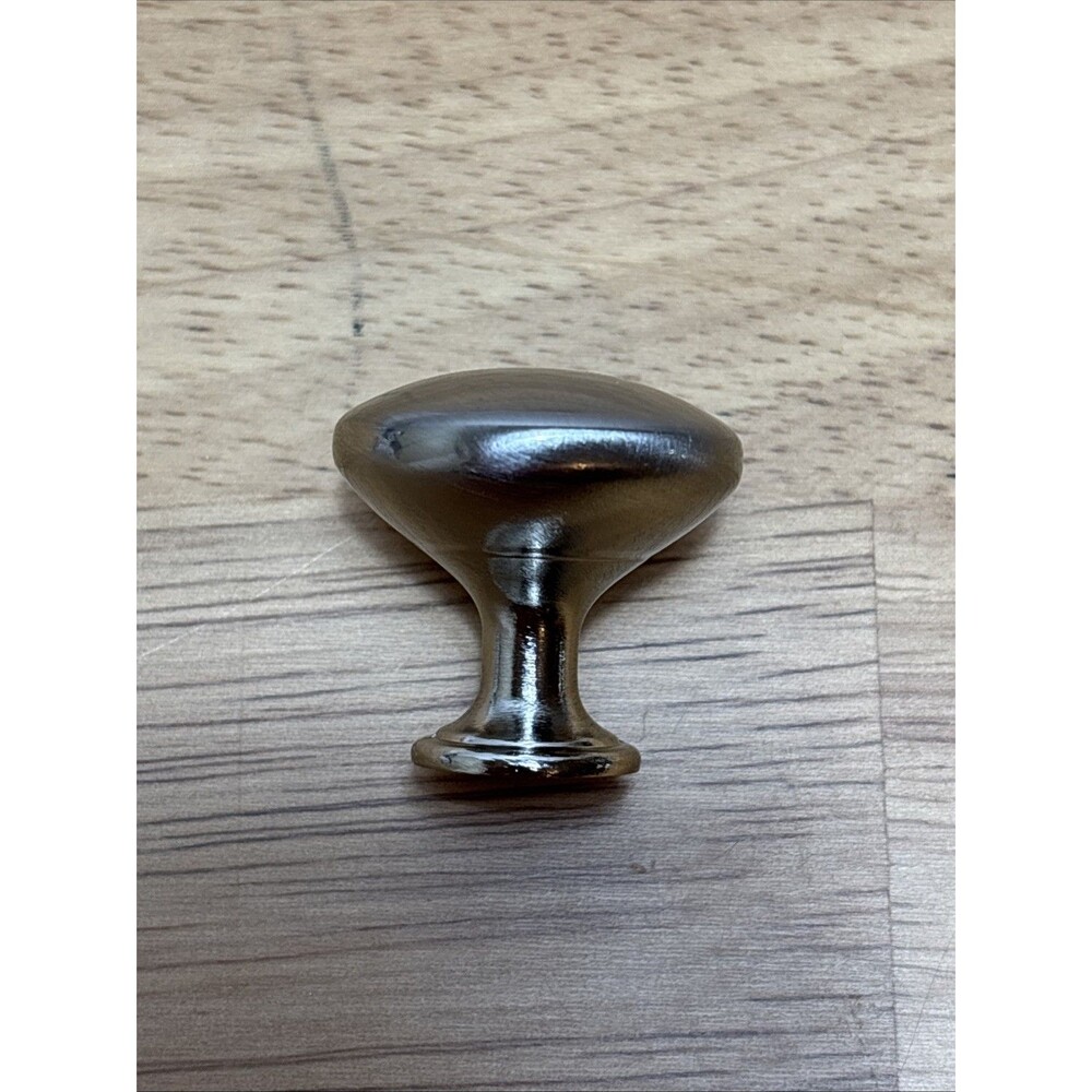 Alzassbg 13 Pack Brushed Satin Nickel Chrome Cabinet Drawer Pulls 1 1/8” X 1”